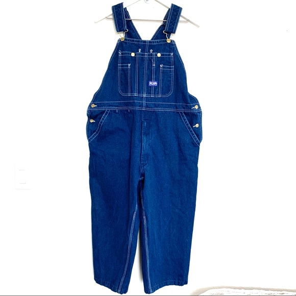 Vintage Big Smith Dark Wash Denim Overalls Jeans